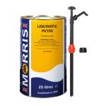 25 Litres Morris 
Liquimatic HV100 Hydraulic Oil & Pump