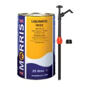 25 Litres Morris Liquimatic HV32 Hydraulic Oil & Pump