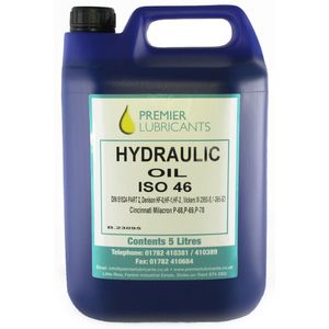 Premier Hydraulic oil ISO VG 46. 5 litre