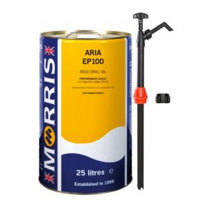 25 Litres Morris 
Aria EP100 Rock Drill Oil & Pump