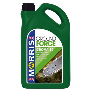 5 litre pack of Morris Ground Force Croma 30 Chainsaw oil