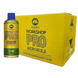 Box of 12 x 400ML Morris Workshop Pro Semi-synthetic Chain Lubricant