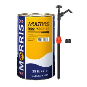 25 Litres Morris Morris Multivis Eco PC 0W-30 & Pump
