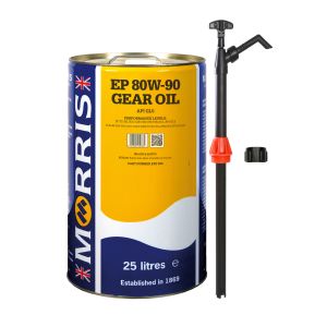 25 Litres Morris EP 80w-90 Gear Oil GL5 & Pump