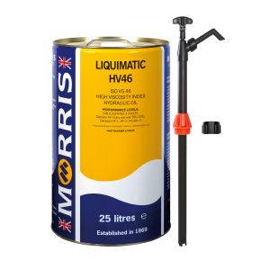 25 Litres Morris Liquimatic HV46 Hydraulic Oil & Pump