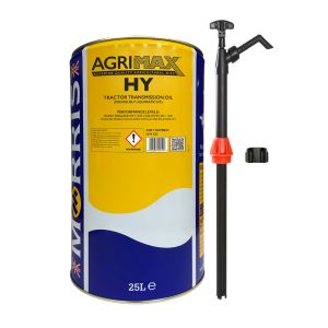 25 Litres Morris Agrimax HY Transmission Oil & Pump